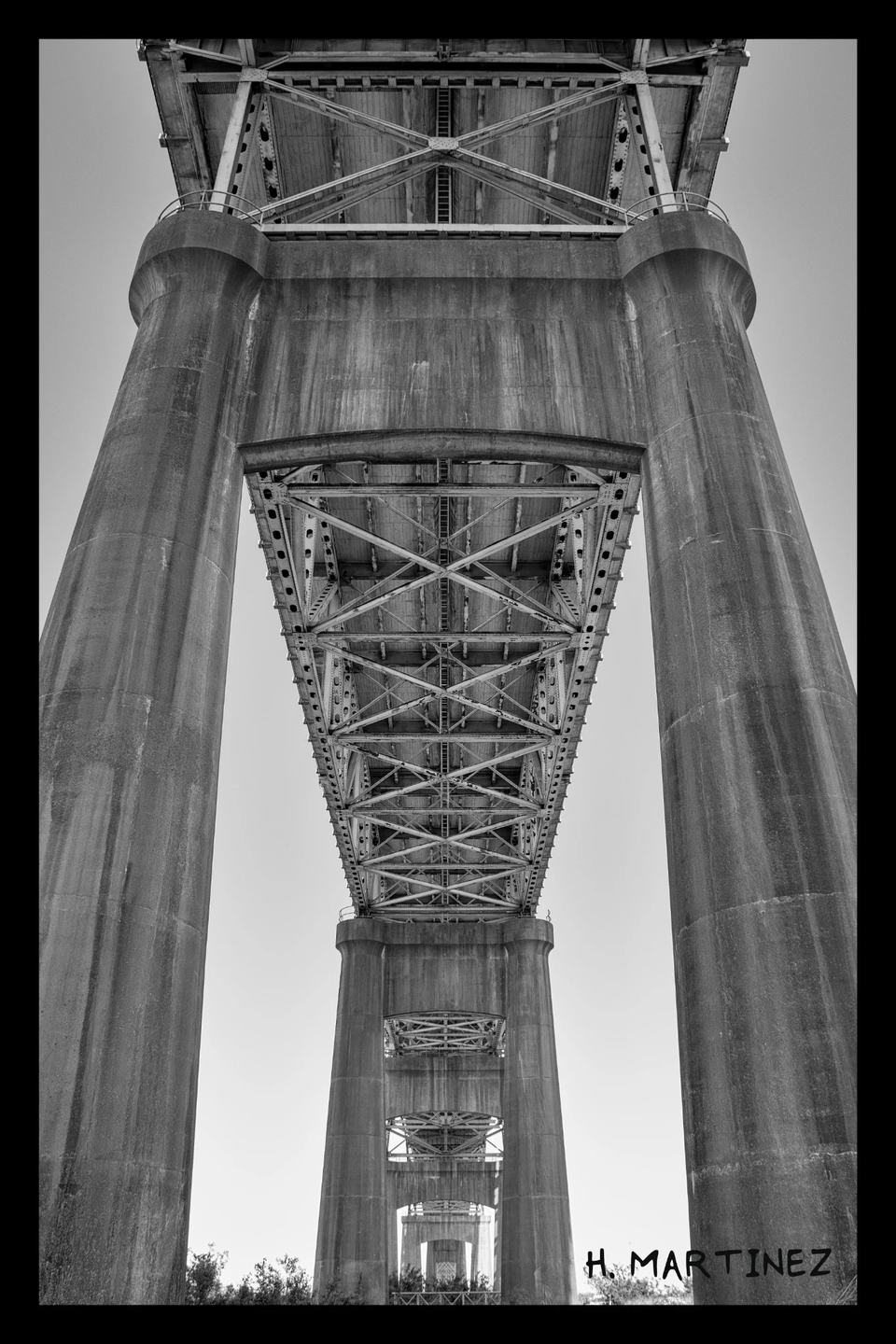 The Unforgiven II: Concrete and iron repeat toward the horizon, monumental and severe.